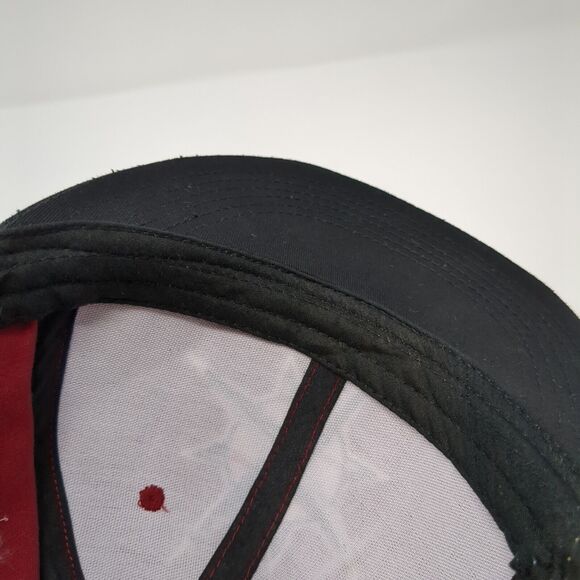 Seattle Mariners Alaska Airlines Snapback Hat Red Black Embroidered Logo MLB - Picture 8 of 9